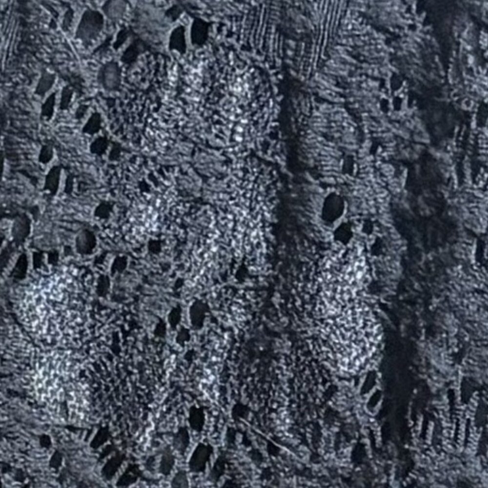 Black blouse with lace overlay (size 22/24)